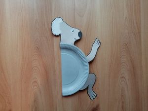 Koala - praca plastyczna z wykorzystaniem talerzyka papierowego