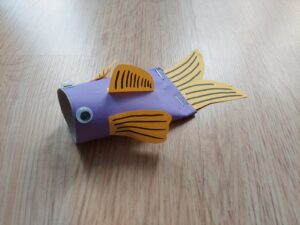 Ryba - praca plastyczna z wykorzystaniem rolki